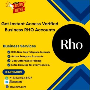 Get Instant Access Verified Business RHO Accounts